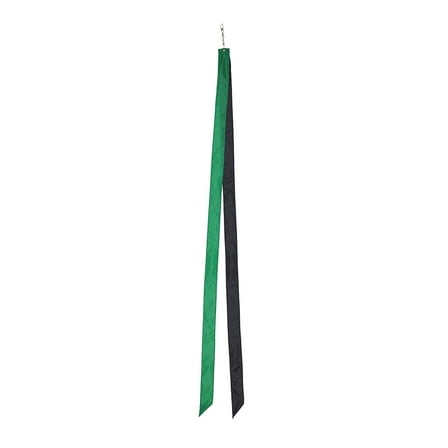 In the Breeze 4943 — Colorblock Kite Tails, Green/Black, 60-Inch, Kite Flying Accessory