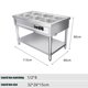 thumbnail image 3 of Mesa de ventas con aislamiento de calefacción eléctrica comercial de acero inoxidable, calentador de piscina para sopa, estufa para sopa, mesa de comedor con cubierta, 3 of 5