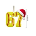 thumbnail image 6 of WKSCLPAI 67 Christmas Ornament, Funny Six Seven Gingerbread Small Acrylic Decorations for Christmas Tree, 2025 New Sports Ball Theme 67 Shape Ornaments, Gifts for Sports Enthusiast, 6 of 6