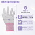 12Set ESD Anti-Static Gloves Electrostatic Protective Gloves with High ...