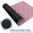 thumbnail image 6 of Long Mouse Pads for Desk,Pink Unicorn Heart Crescent Pattern Desk Mats on Top Of Desks, Desk Mouse Pad Extra Large with 3mm Non-Slip Base and Stitched Edge for Gaming,Office,Work,Home 35.4"x15.7", 6 of 6