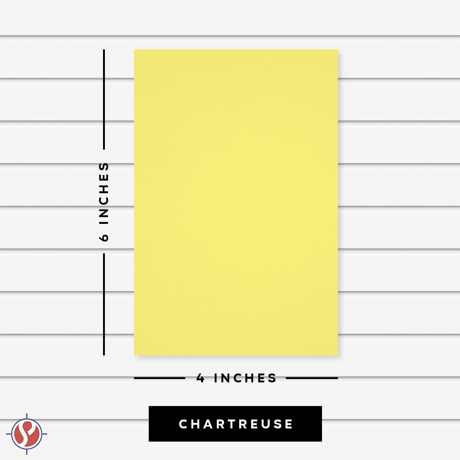 Bright Neon Fluorescent Labels/Stickers - Chartreuse - Size 4" x 6" - 50 Sheets Per Pack
