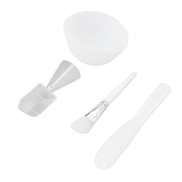 Juego de cuencos para mezclar mascarillas faciales BuyWeek 4 piezas de silicona
