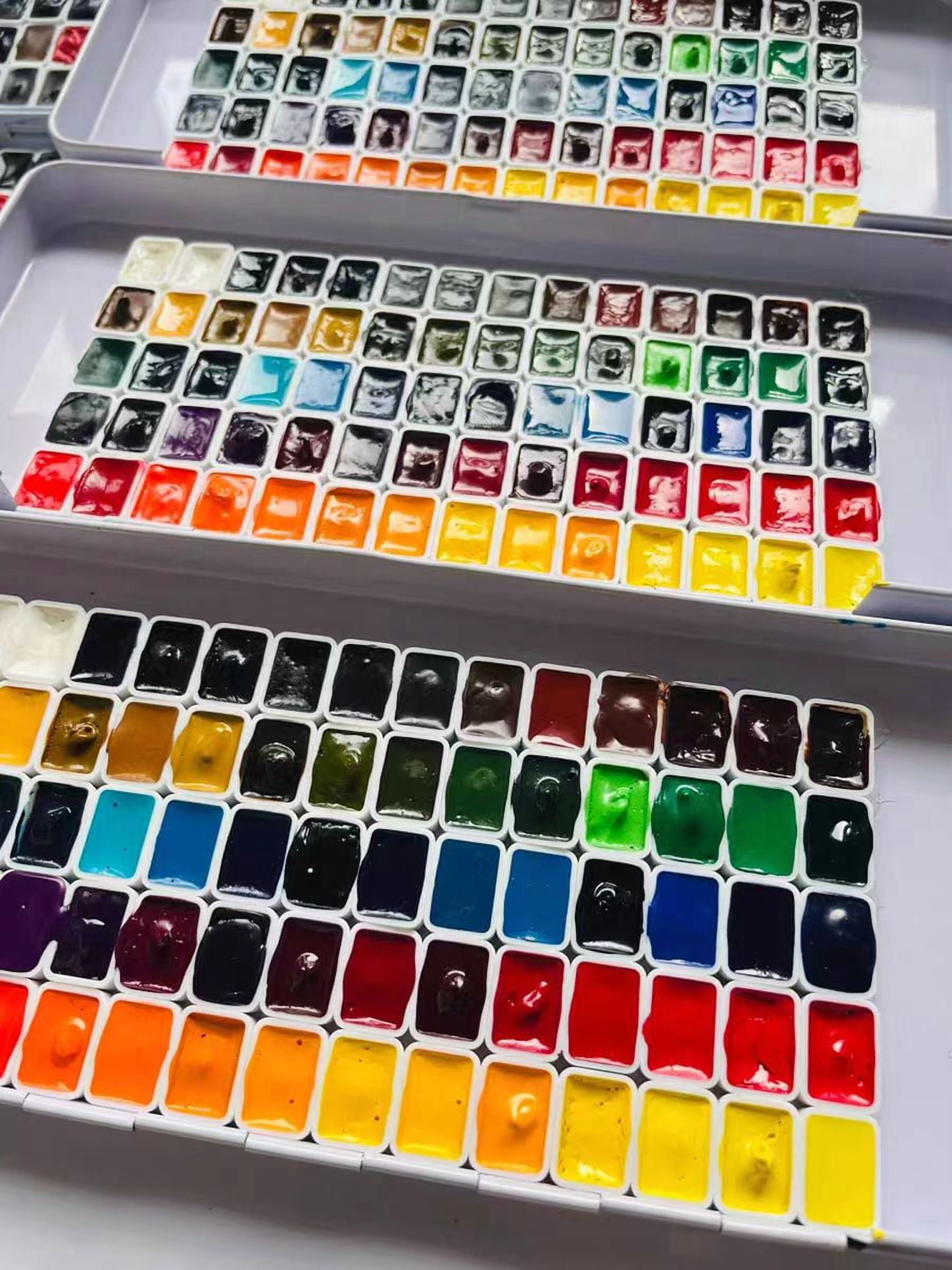 M.Graham Artist Watercolor Paint 70 Colors 0.5ml Split Acuarela Iron Box Set
