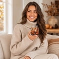 thumbnail image 7 of Fall Embroidery Print Stemless Wine Glass, Pumpkin and Fox Harvest Drinking Cup, Thanksgiving Tabletop Decor and Party Drinkware, 1 Pc, 7 of 7