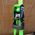 Hyper Tough 2 Pack 10 feet Steel Ratchet Tie Downs, 500 lbs, Green, 33.