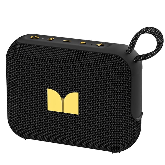 Monster Cube 1 Portable Bluetooth Speaker, IPX7 Waterproof, Bluetooth 6.0, 20H Playtime, Powerful Stereo Sound, Speaker for Home, Outdoors and Travel, Black