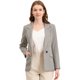 thumbnail image 1 of Blazers para mujer Chaqueta tipo blazer a cuadros con solapa con muesca Boyfriend Albaricoque Negro M, 1 of 6