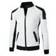 thumbnail image 1 of Chaquetas De Cuero Para Hombre, Chaqueta Con Cremallera Blanca Y Negra, Abrigos De Invierno Básicos De Gamuza (3Xl)-179281.05 Tmvgtek Caballero, 1 of 8