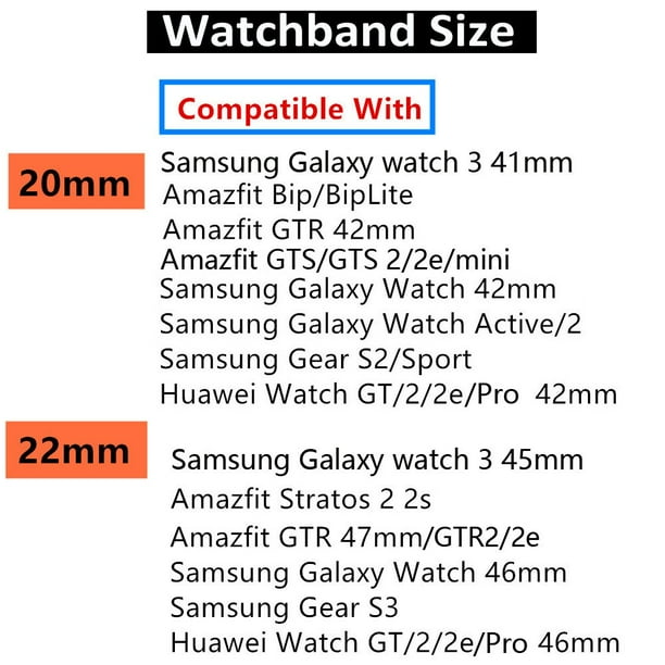 Gear s3 strap size hotsell
