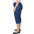 thumbnail image 5 of Alfred Dunner Womens Plus Relaxed Fit Denim Capri, 5 of 5