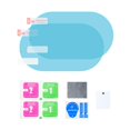 thumbnail image 1 of Car Rainproof Rearview Mirror Sticker Anti Fog Rain Protective Film New O1, 1 of 9