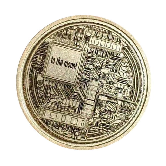 Moneda Conmemorativa Dogecoin De Oro, Moneda Doge Chapada En Oro De 1Oz, Moneda Coleccionable 2021 Sweethay PT002278-03