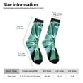 thumbnail image 2 of Rocae Teal Cactus for Adult Socks Casual Athletic Stretchy Loose Socks for Women Men Non-Slip Middle Tube Socks, 2 of 6