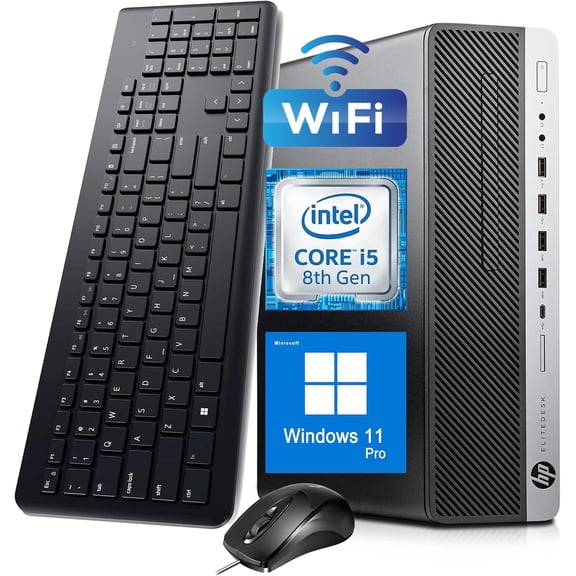 Restored HP Desktop PC, Core i5-8500, 8G RAM, 256G SSD
