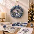 thumbnail image 6 of Clearance! Snowman Blue Wreath Diamond Art Hanging Kit for Adults, DIY Suncatcher Ornament Craft, Special Shaped Rhinestone Window Pendant, Christmas Winter Home Wall Decor, 6 of 8
