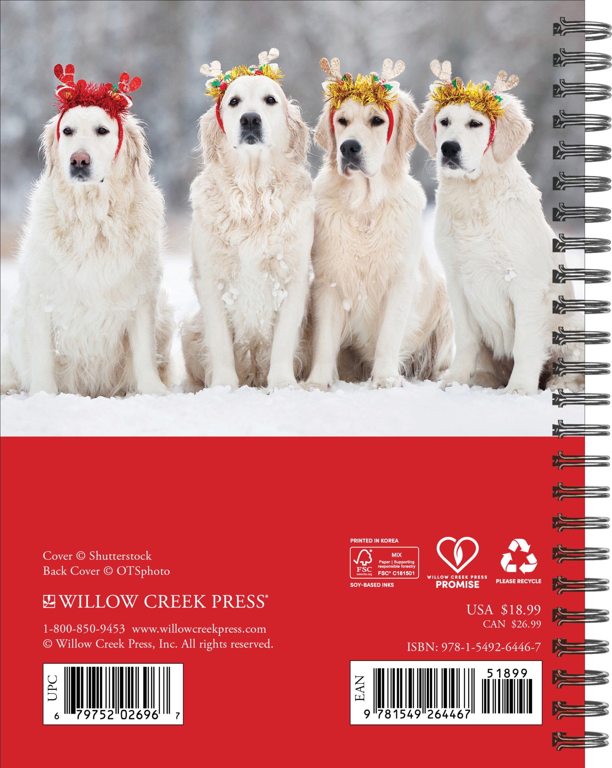 Willow Creek Press, What Goldens Teach Us 2027 Engagement Calendar
