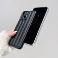 thumbnail image 5 of for iPhone 15 Plus Case Cute Matte 3D Stripe Air Cushion Design Fashion Soft Rubber Silicone Protective Phone Cover Case for Women Girls (Black, iPhone 15 Plus), 5 of 14