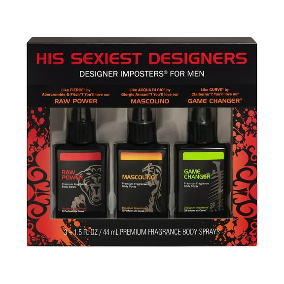 Designer Imposters Fragrance Gift Set for Men, Red Collection, 3 Piece