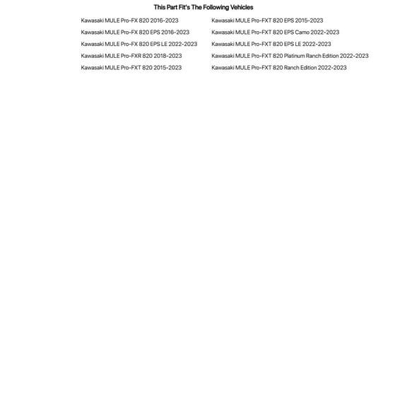 Tusk 212902001957a9-c088ca UTV Full Service Kit Kawasaki Factory Air Filter Maxima Synthetic Blend 10W-40 For KAWASAKI MULE Pro-FX 820 2016-2023