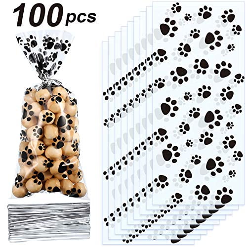 paw print treat bags
