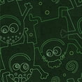 thumbnail image 1 of Ahgly Company Machine Washable Indoor Square Transitional Deep Emerald Green Area Rugs, 8' Square, 1 of 7