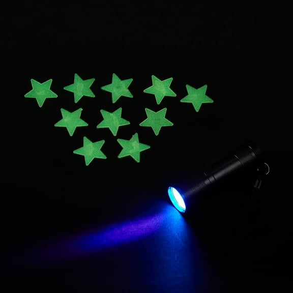Your Zone Blacklight Flashlight with Bonus Glow in the Dark Wall Decals
