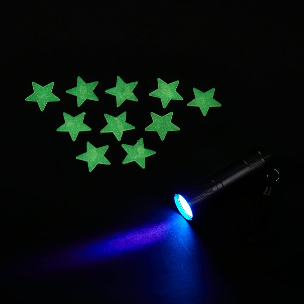 Your Zone Blacklight Flashlight with BONUS glow in the dark wall decals