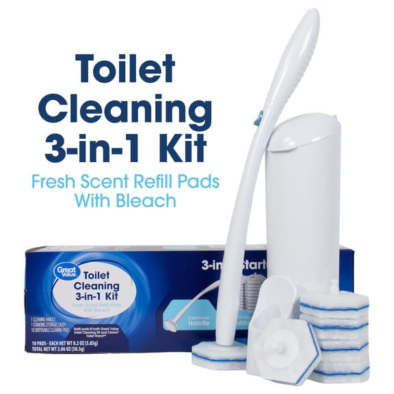 Great Value Toilet Cleaning 3-in-1 Starter Kit