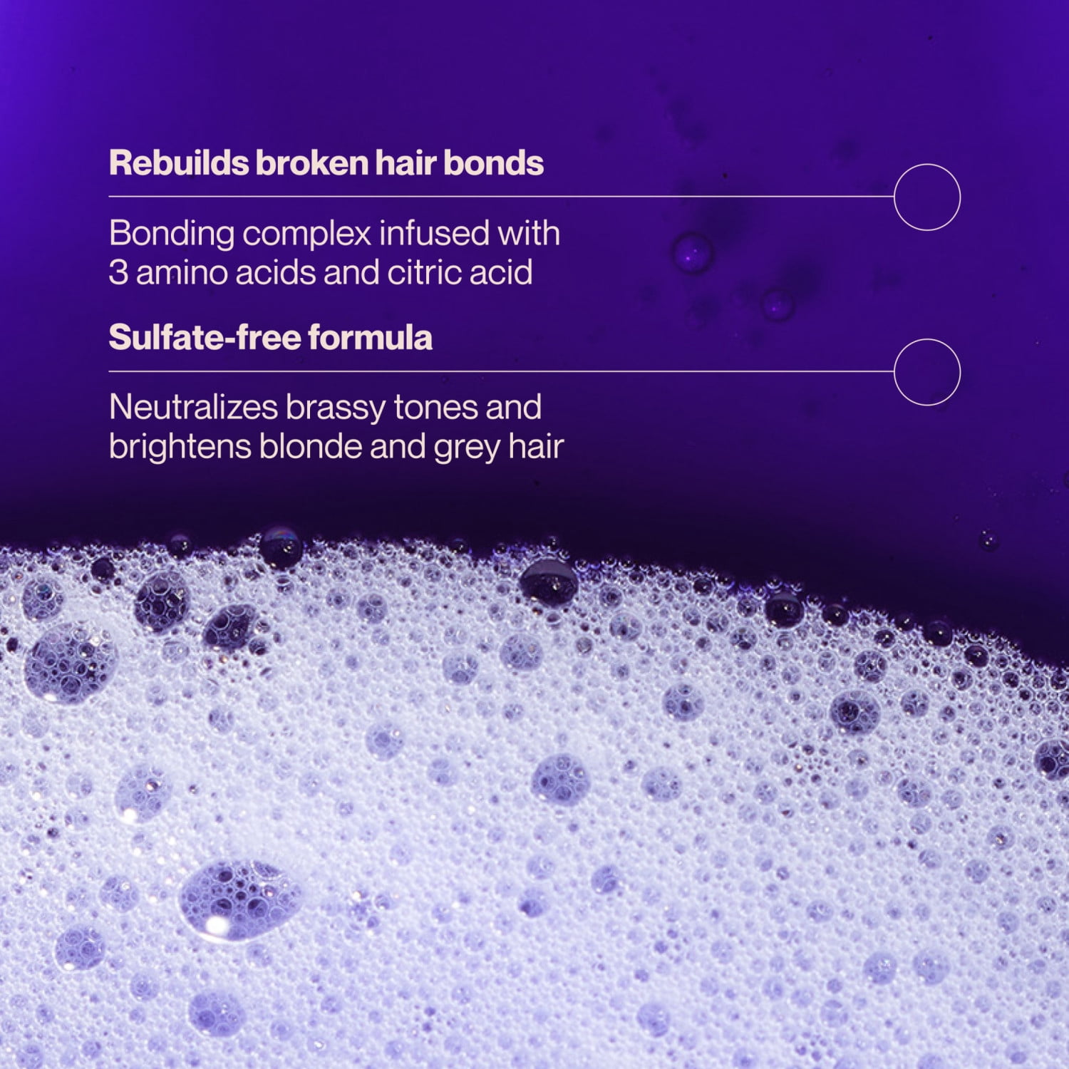 Suave Bonding Infusion Purple Toning Shampoo, for Neutralizing Brassy Tones, 28 fl oz with Pump