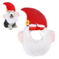 thumbnail image 5 of Dog Christmas Hat Pet Santa Claus Hat with Ears And Beard Xmas Costume Headgear for Small Dogs Cats Festive Dress-up Accessories, 5 of 7