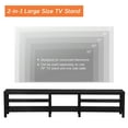 TV Stand for 90 inch TV, Wood Media TV Console Brown Entertainment