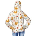 thumbnail image 4 of Cauagu Squirrel Maple Leaves And Nuts Print Sun Protection Jacket for Teen,Full-Zipper Long Sleeve Sun Shirts with Pockets UV Hoodie Shirts Outdoor Athletic Jacket-Medium, 4 of 7