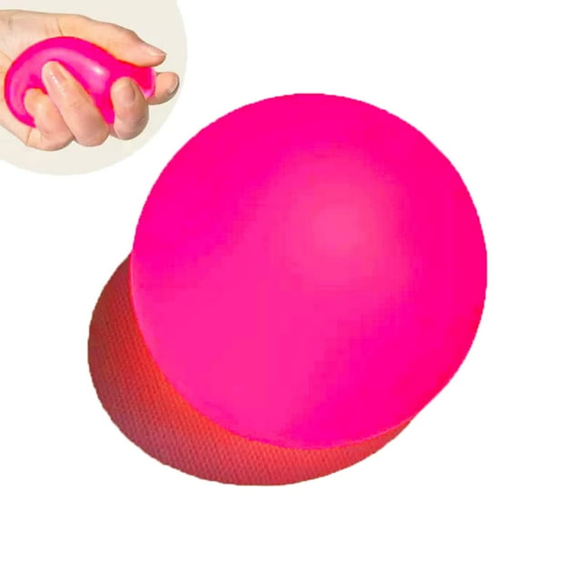 Hofimeta Bola de azúcar de 2.4 pulgadas de elevación lenta, bolas blandas para aliviar el estrés, jarabe de malta transparente, relleno, relajante, sensorial, juguete para apretar, bolas de ejercicio