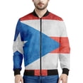 thumbnail image 2 of Chaqueta con gráficos de la bandera de Puerto Rico, ropa para hombre, sudadera con estampado 3D, chaquetas bomber informales geniales con cremallera, tops de moda urbana, abrigo, 2 of 5