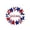 C #1, variant on StlyGar 4th of July Hanging Door Sign Wooden Double-Sided Printing Flower Star Patriotic Wall Door hanger Fourth of July Independence Day Memorial Day July 4th Window Porch Decorations