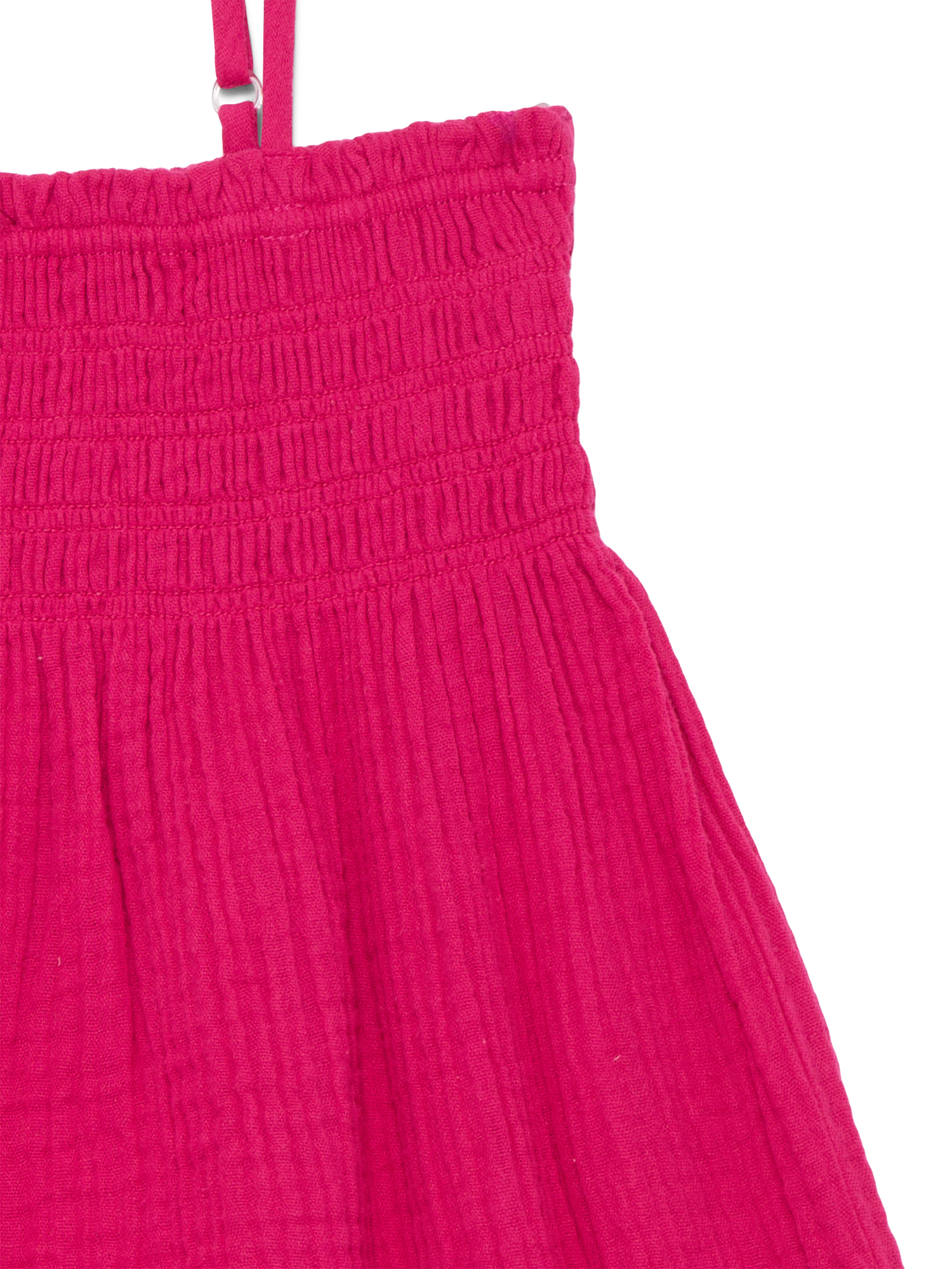 Wonder Nation Girls Smocked Spaghetti Strap Mini Dress Coverup, Sizes 4-18