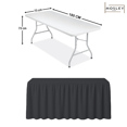 thumbnail image 3 of Mantel Bambalina Para Mesa De 1.80x0.75 Colores Gris Oxford, 3 of 5