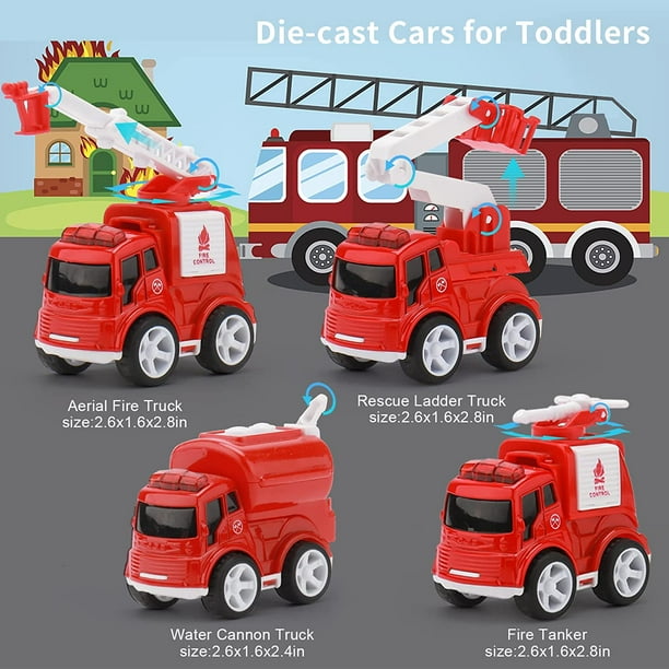 Camions jouets pour tout-petits garçons de 2, 3, 4, 5 ans, 5 en 1