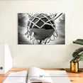 thumbnail image 3 of Elephant Stock Bw Basketball Wall Art - Horizontal Canvas Wall Art - Living Room Wall Decor - Sports Canvas - Black And Gray Decor - 12" x 8", 3 of 8