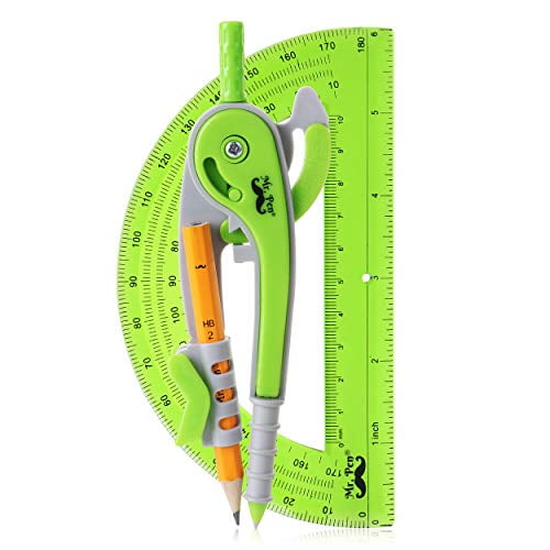 Mr. Pen Compass and Protractor Set, Geometry Kit, Compass Protractor Set, Protractor, Compass