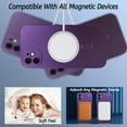 thumbnail image 2 of Magnetic case for iPhone 11 Phone Case for Women, Matte Luxury Soft Metallic Luster Design with Camera Lens Protector, Compatible with Magsafe Case for iPhone 11 6.1"-Purple, 2 of 11
