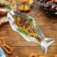 thumbnail image 3 of Fish Shaped Grill Plate, Aluminum Alloy, Uniform Heating, Professional Grade Cooking Tool, for Hotel Restaurants, Banquets, 3 of 7