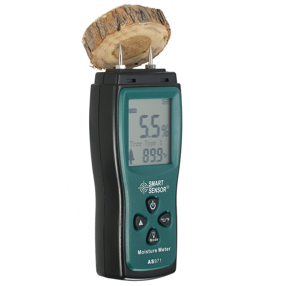 SMART SENSOR Handheld Mini Wood Moisture Meter Digital LCD Lumber Damp