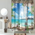 thumbnail image 4 of TIMIFIS Rideau de Douche Nouveau Rideau de Douche avec 12 Crochets Imprimé 3D Doublure de Rideau de Douche en Polyester pour Salle de Bain, 4 of 8