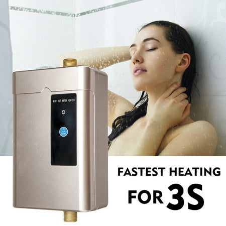 3000W 110V Electric Water Heater Mini Tankless Instant Hot