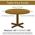 thumbnail image 2 of Round Table Cloth Grey Wood Grain Tablecloth Elastic Edge Fitted Table Cover Fits Tables Up to 45"-50" Diameter, 2 of 4