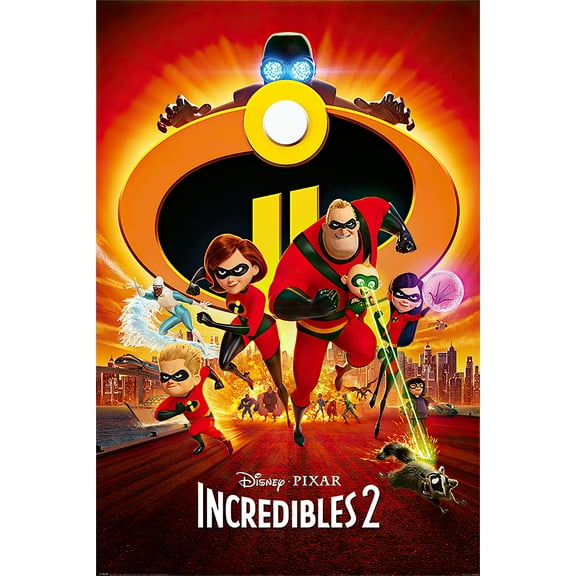 The Incredibles 2 - Disney / Pixar Movie Poster (Regular) (Size: 24" x 36")