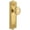 Polished Brass, variant on Nostalgic Warehouse Meadec_Sd_Nk Vintage Art Deco Solid Brass Single Dummy Door Knob -
