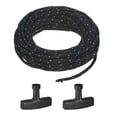 thumbnail image 1 of Cuerda de Arranque Recoil Uxcell 6mm 10m Cuerda de Nylon con Mangos Negro Azul, Negro, 1 of 1